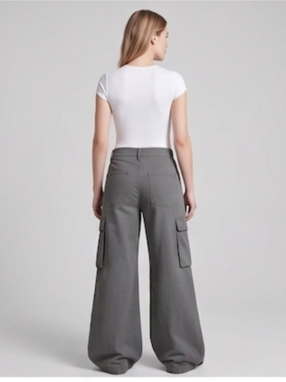 Cotton ON Gray Cargo Pant Size 6 NWT - Picture 4 of 8